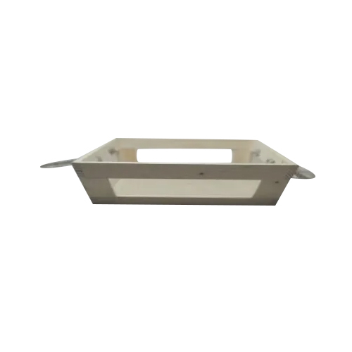 Pinewood And Acrylics Basket With Rope Handle - Color: Natural