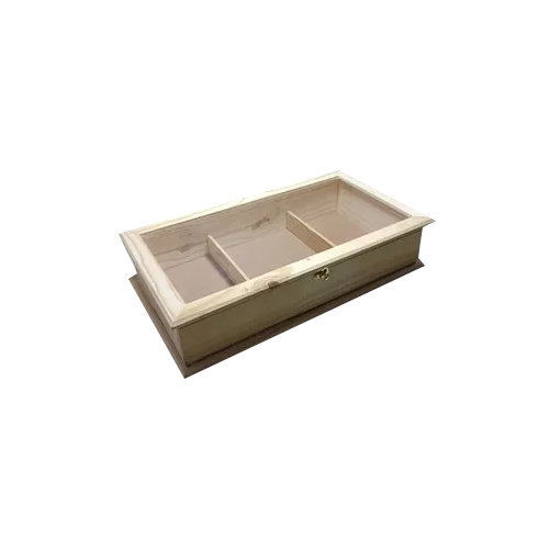 Wooden Acrylic Box - Color: Natural Pine
