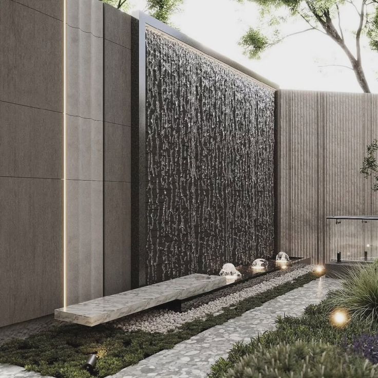 Stone Wall Fountain - Feature: Excellent