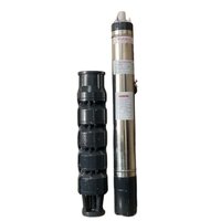 10hp Single Phase V5 Submersible Pump Set - Color: Silver & Black