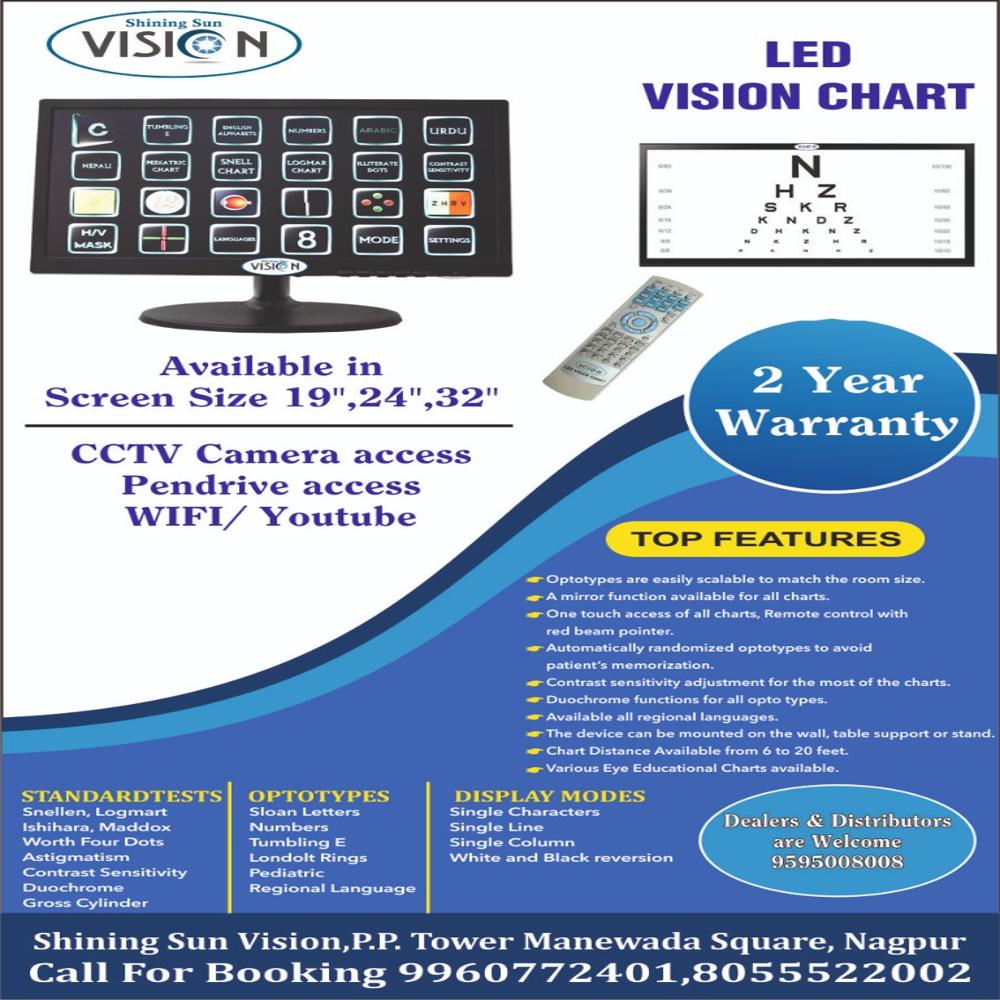 32 Inch Mi Screen Acuity Vision Chart - Accuracy: 100 %