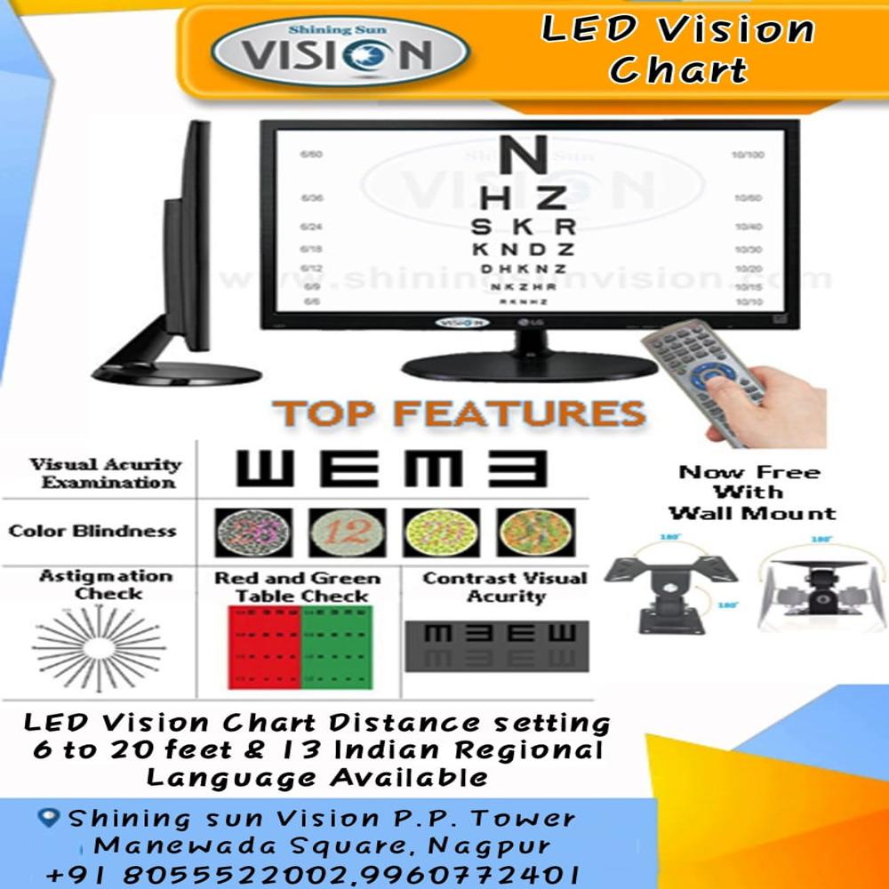 32 Inch Mi Screen Acuity Vision Chart - Accuracy: 100 %