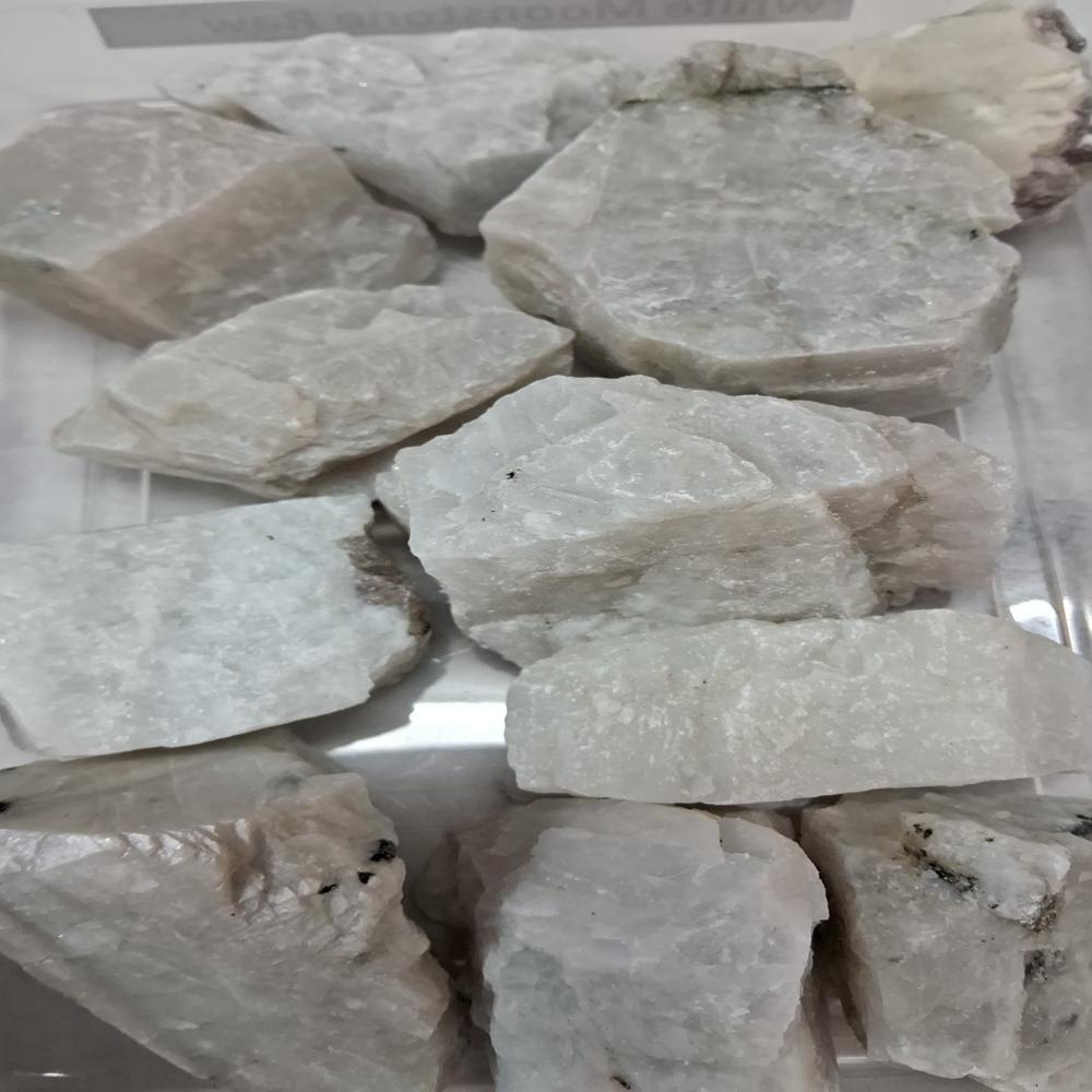 Natural White Moonstone Rough Stone