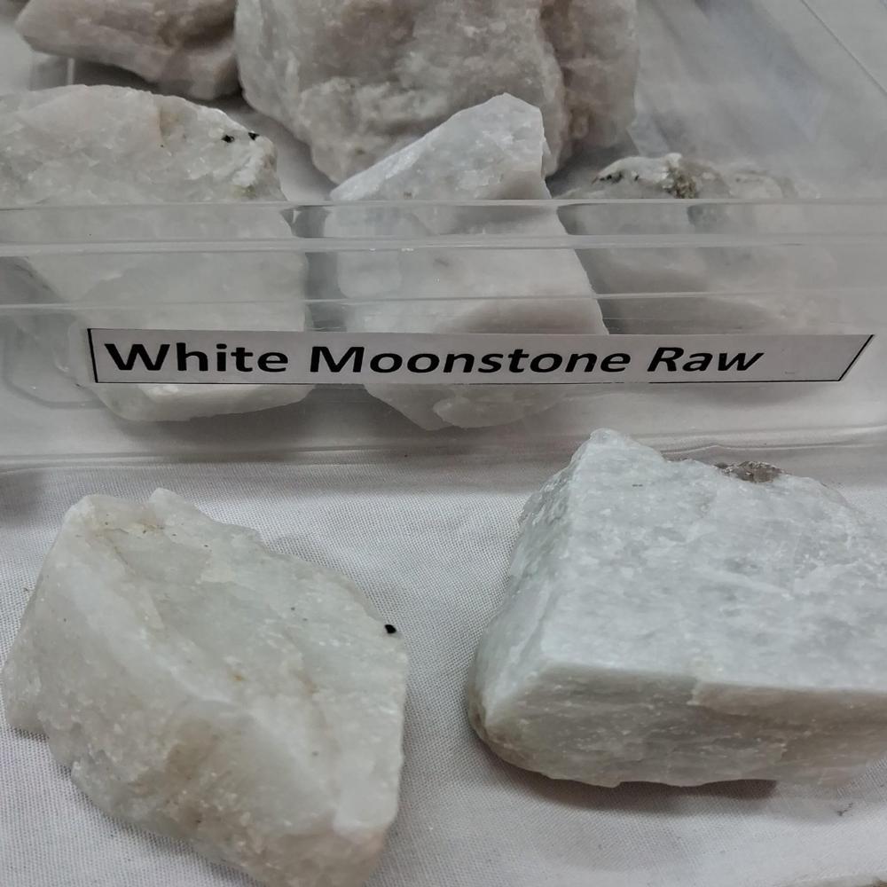 Natural White Moonstone Rough Stone