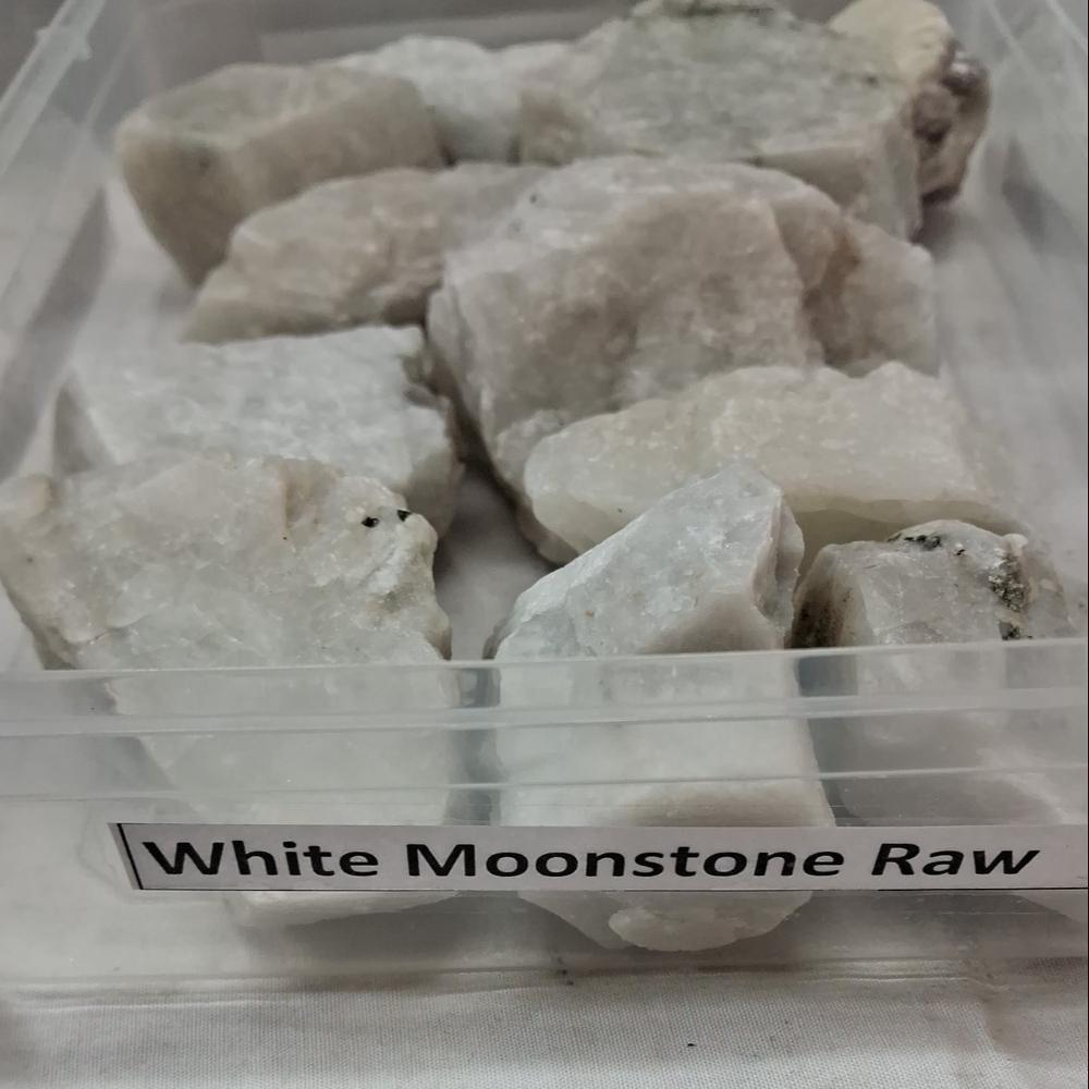 Natural White Moonstone Rough Stone