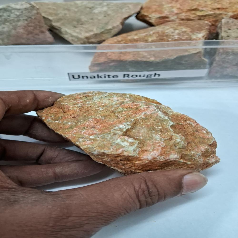 Unakite Rough Stone - Color: Brown