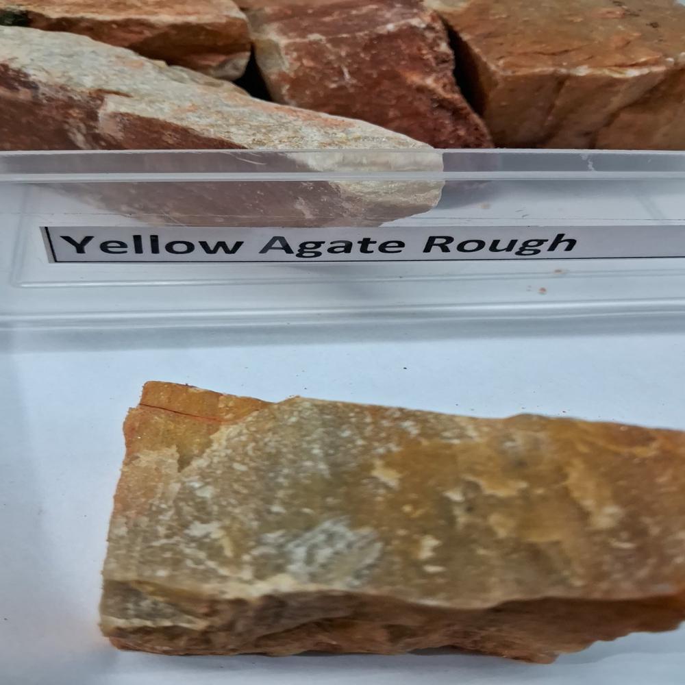 Natural Yellow Agate Rough Stone