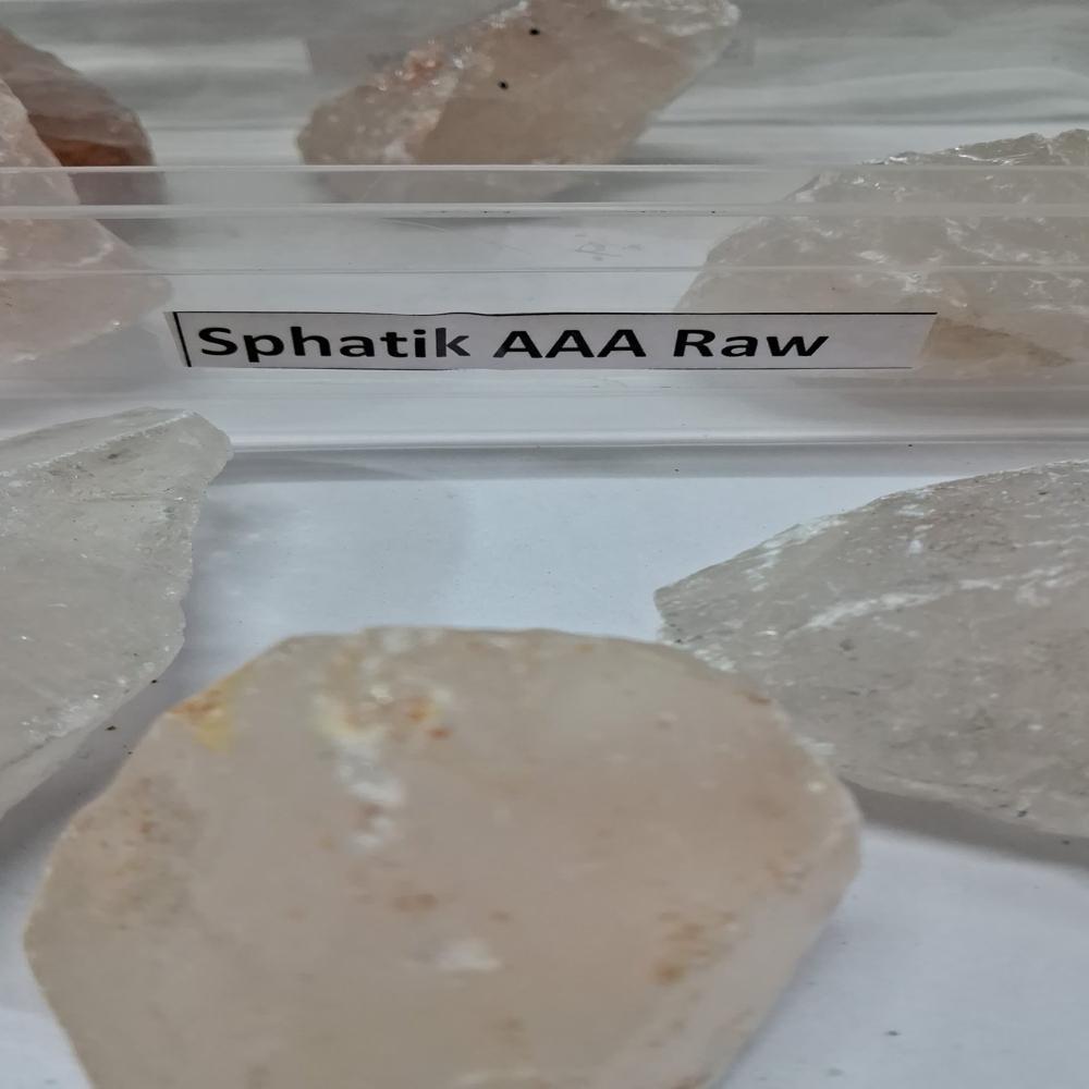 Sphatik Crystal Raw Stones Clear Quartz Stone Rough - Color: Brown