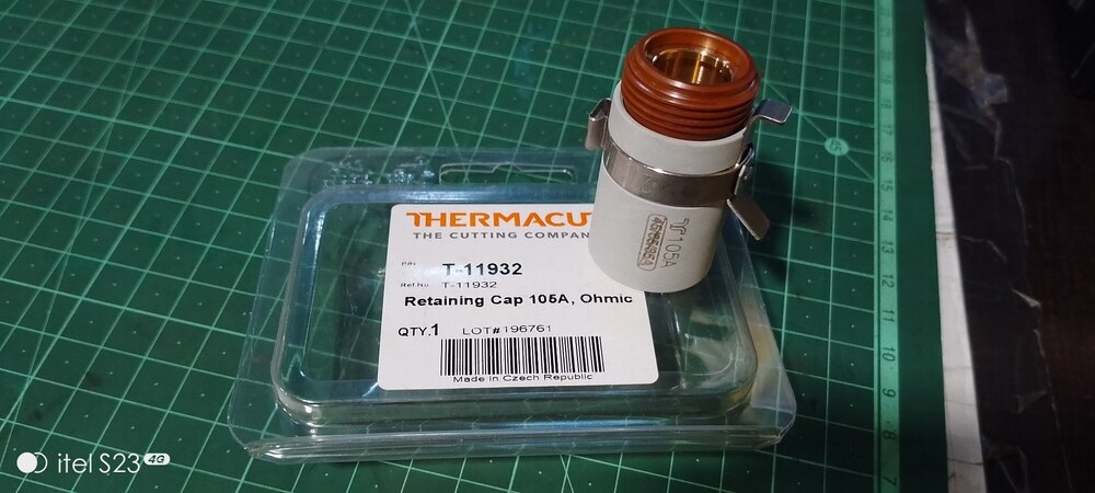 T-11932 105a Plasma Consumeables Retaining Cap - Automatic Grade: Semi-automatic