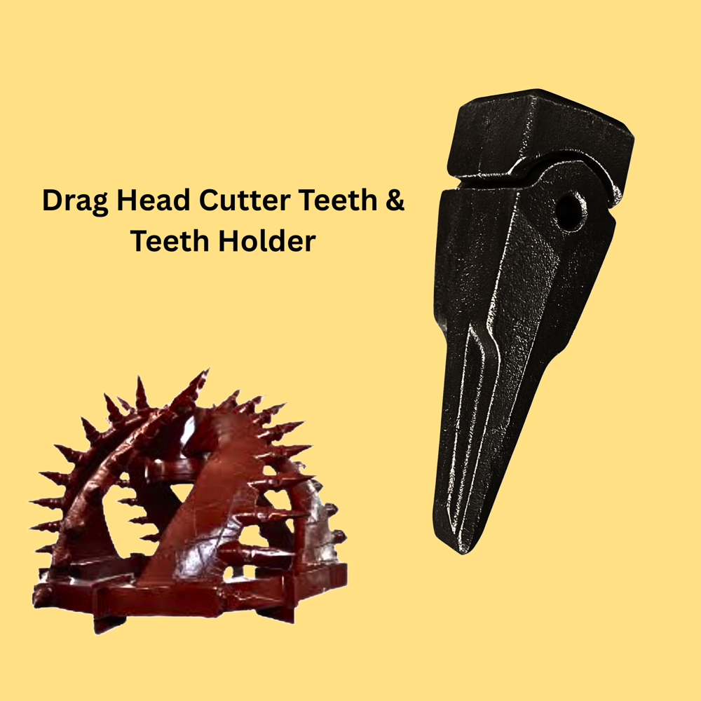 Drag Head Cutter, adopter and teeth