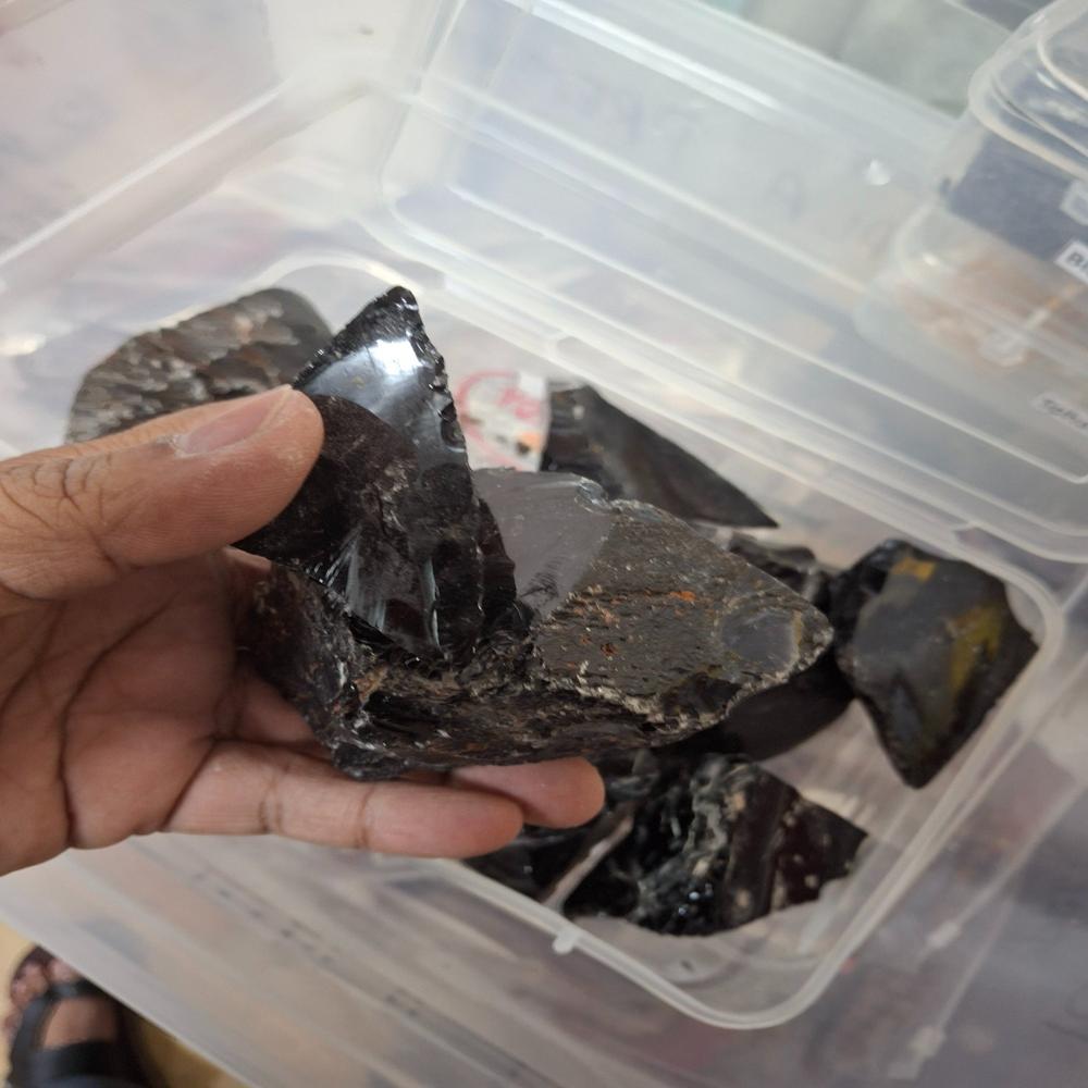 Black Obsidian Rough Stone