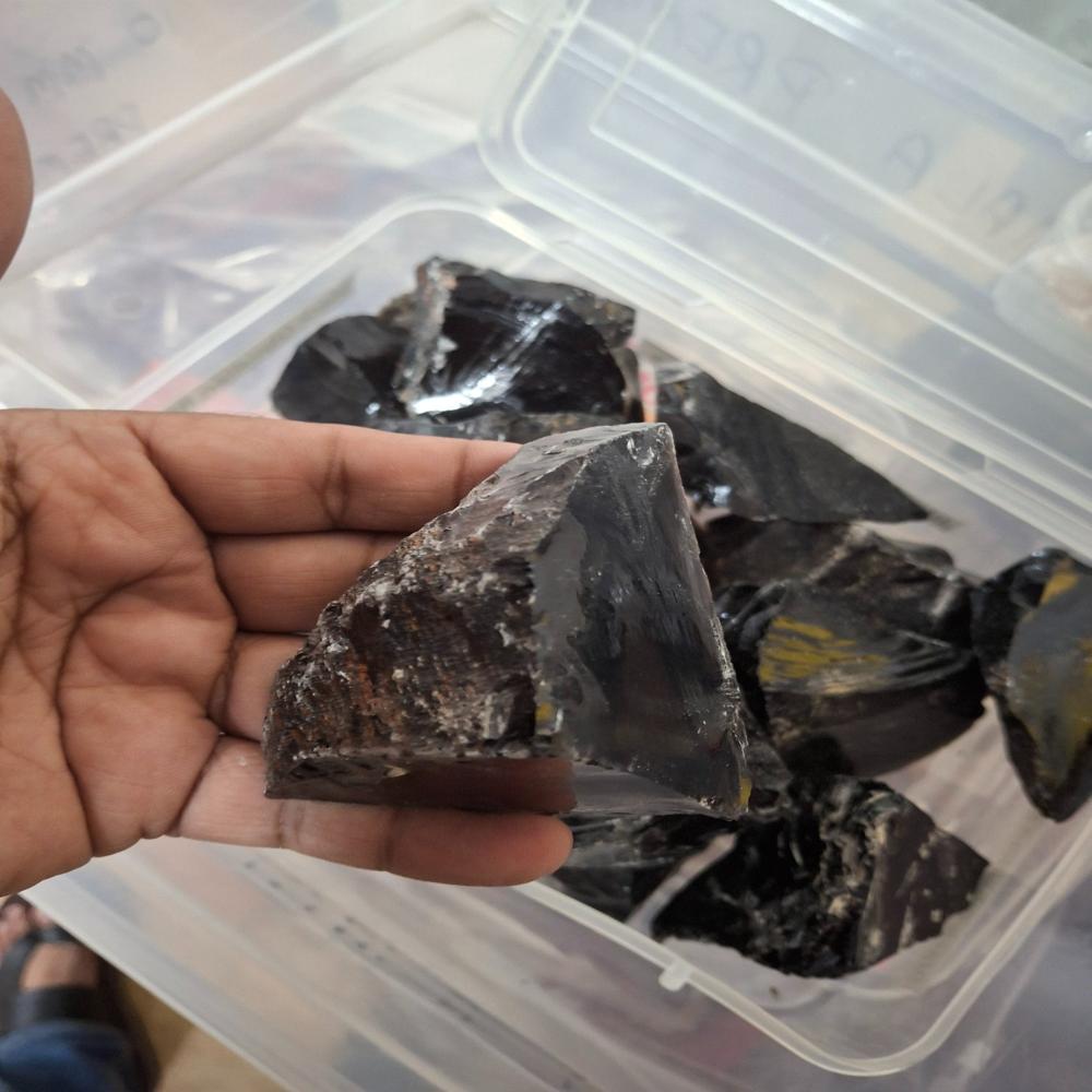 Black Obsidian Rough Stone