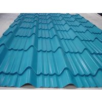 Colored metal roofing panels