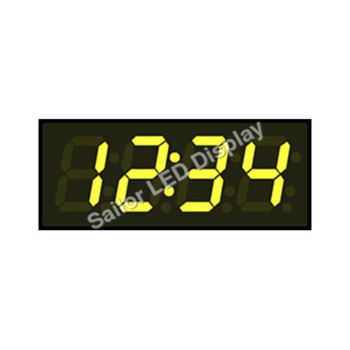Yellow Color Digital Clock