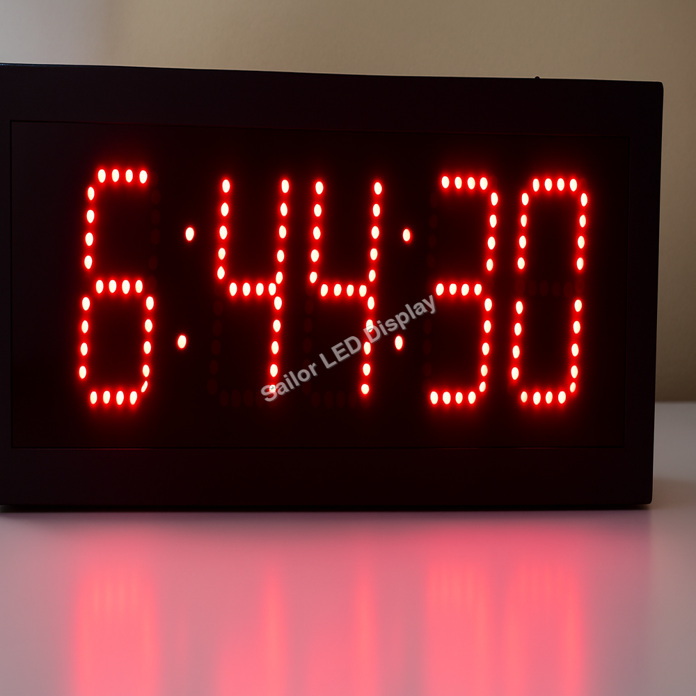Red Color Digital Clock - Battery Life: 1 Years
