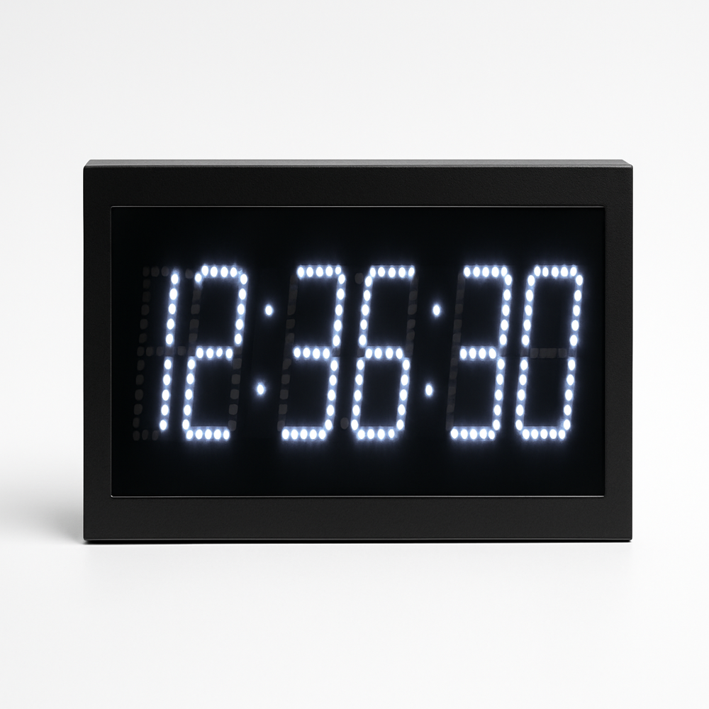 White Color Digital Clock - Features: High Quality
