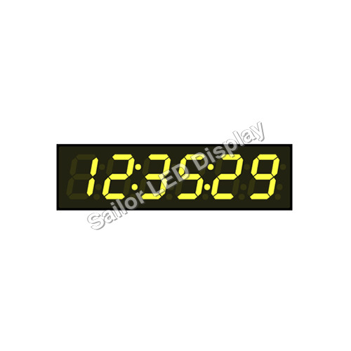 Digital Clock (Yellow Color) - Battery Life: 1 Years