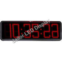 Color Digital Clock (30 X 12 Inch Red ) - Battery Life: 1 Years