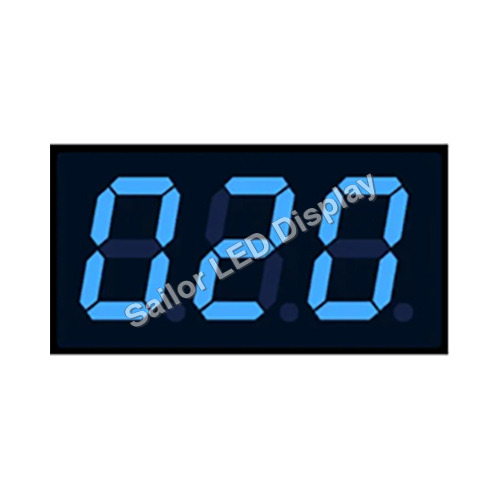 Blue Color Token Number Display Digital Clock