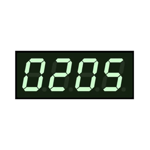 Token Number Display (Four Digit - Green Color )