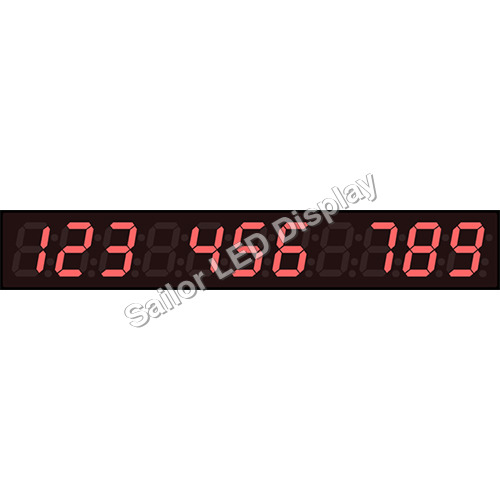 Red Color Token Number Display - Application: Commercial
