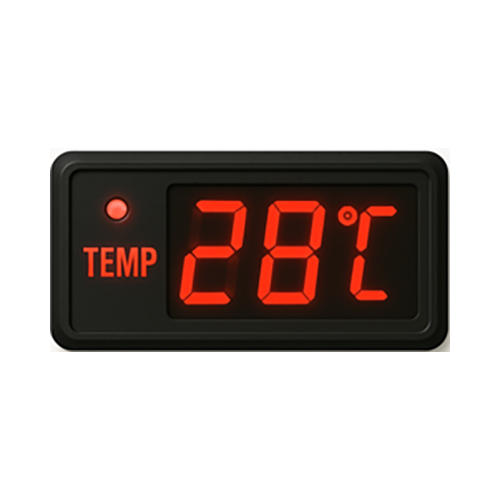 Red Color Temperature Indicator