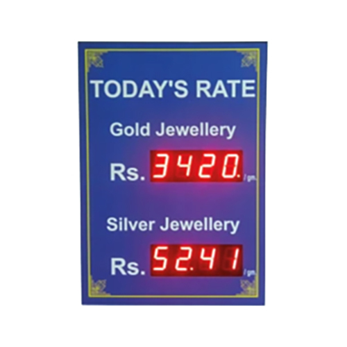  Gold Rate Display (Red Color)