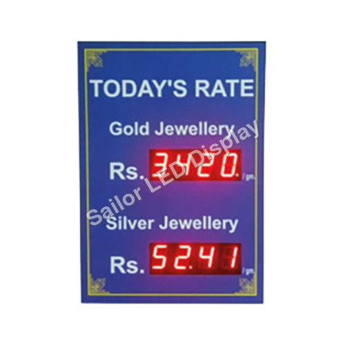Gold Rate Display (Blue Color)