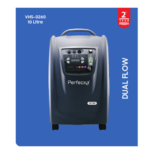 Perfecxa Oxygen Concentrator Dual Flow (10 Ltr) - Accuracy: 100 %
