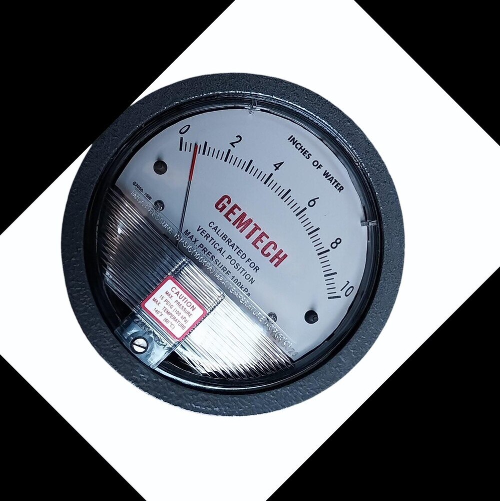 Gemtech Differential Pressure Gauge In 22 Godam Industrial Area Rajasthan India - Accuracy: 2% (-Ha Model 1) Of Fs (3% (-Ha 1.5%) On -0