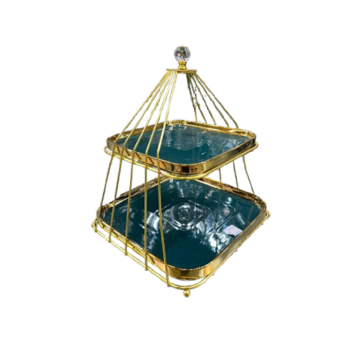 Multipurpose Luxury Snack Server - Color: Multicolor