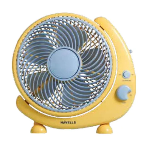 Crescent Yellow Personal Fan - Installation Type: Table