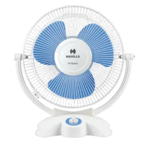 Breezo White And Blue Personal Fan - Installation Type: Table