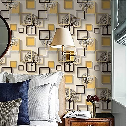 3D Abstract Design PVC Self Adhesive Wallpaper
