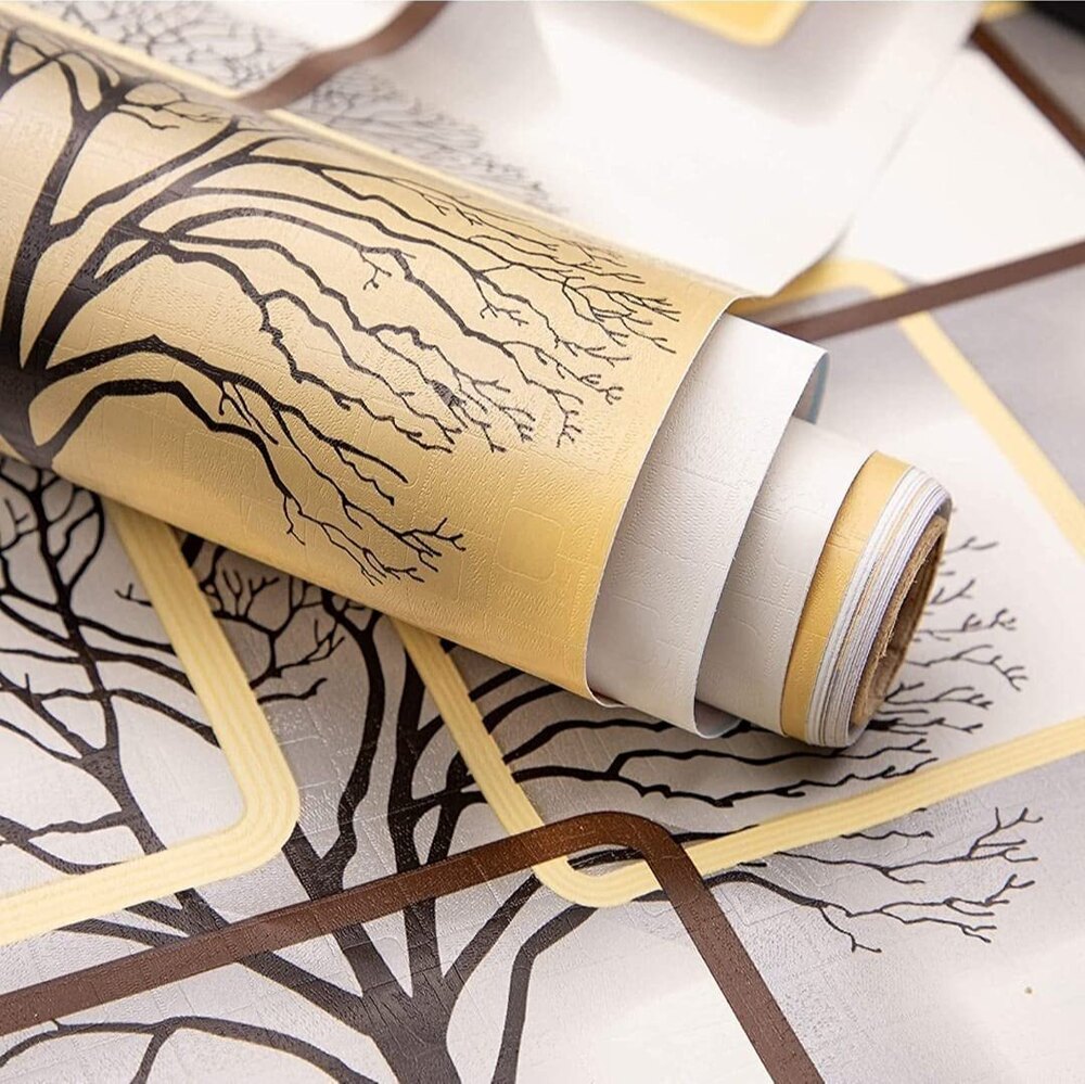 3D Abstract Design PVC Self Adhesive Wallpaper