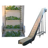 Food Grade Cleated Conveyor Belt - Color: White