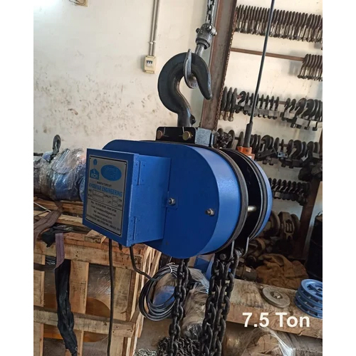 7.5 Ton Electric Chain Hoist - Color: Blue