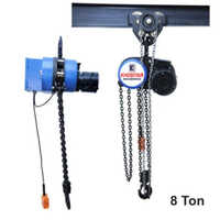 8 Ton Electric Trolley Chain Hoist - Color: Blue & Black