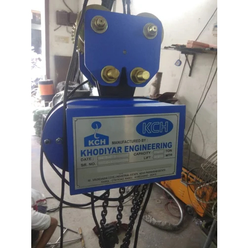 Motorized Electric Chain Hoist With Electric Trolley - Capacity: 5 Ton