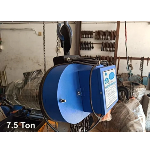 7.5 Ton Electric Chain Hoist Without Trolley - Color: Blue