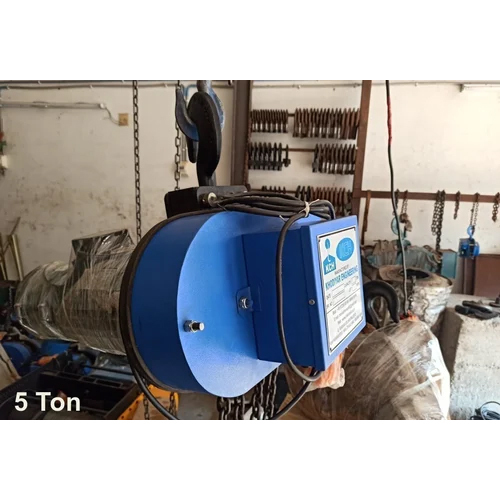 5 Ton Chain Electrical Hoist - Color: Blue