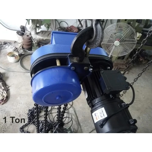 Single Phase Electric Chain Hoist - Capacity: 1 Ton