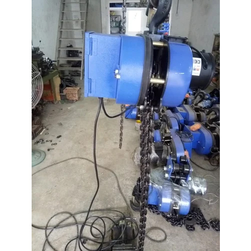 5 Ton Motorized Chain Hoist - Color: Blue