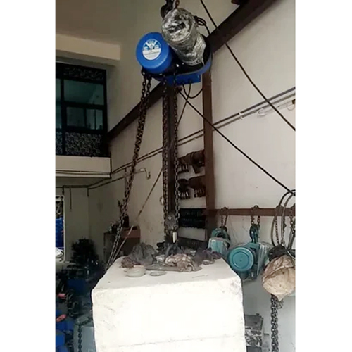 2.5 Ton Industrial Electric Chain Hoist - Color: Blue