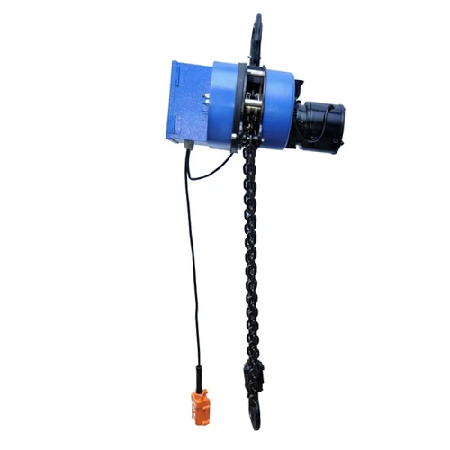 10 Ton Industrial Electric Chain Hoist - Color: Blue
