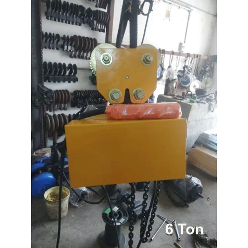 6 Ton Electric Chain Hoist - Color: Yellow