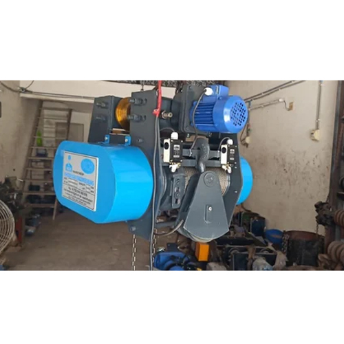 5 Ton Wire Rope Hoist - Color: Blue