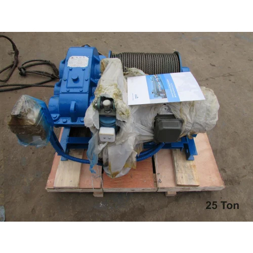25 Ton Electric Wire Rope Hoist - Color: Blue
