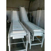 Pvc Sidewall Cleated Conveyor Belts - Color: White