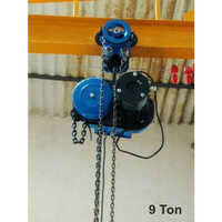 Geared Trolley Electric Chain Hoist - Color: Blue